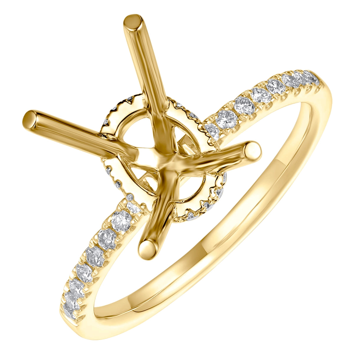 Engagement Collections Engagement Rings in Yellow Gold containing Diamond 444398
