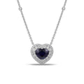 Necklaces Necklaces in White Gold containing Multi-gemstone, Diamond, Sapphire 444418