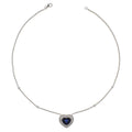 Necklaces Necklaces in White Gold containing Multi-gemstone, Diamond, Sapphire 444418