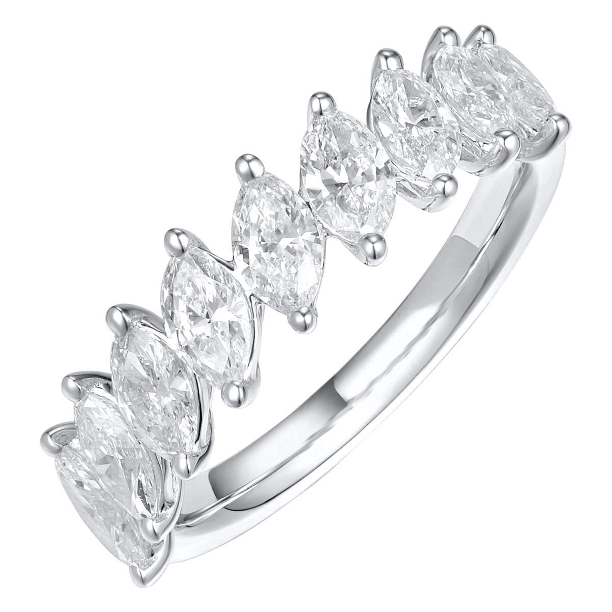 Wedding Bands Rings in White Gold containing Diamond 444450