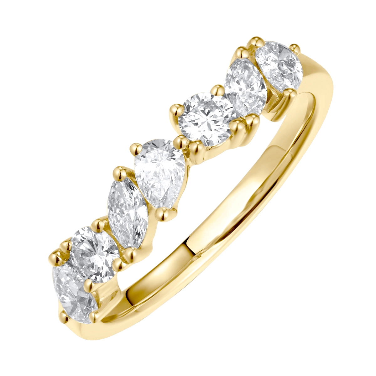 Wedding Bands Rings in Yellow Gold containing Diamond 444451