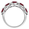 Rings Rings in White Gold containing Multi-gemstone, Diamond, Ruby 444484