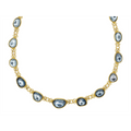 Gurhan Necklaces in Yellow Gold containing Blue topaz , London blue topaz, Multi-gemstone, Diamond OKN-YG-LBT-15140-18