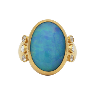 Gurhan Rings in Yellow Gold containing Opal, Multi-gemstone, Diamond OKR-YG-ETO-16635-65
