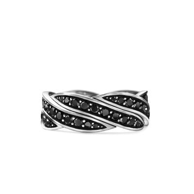 David Yurman Rings in Silver containing Black diamond R35050MSSABD10