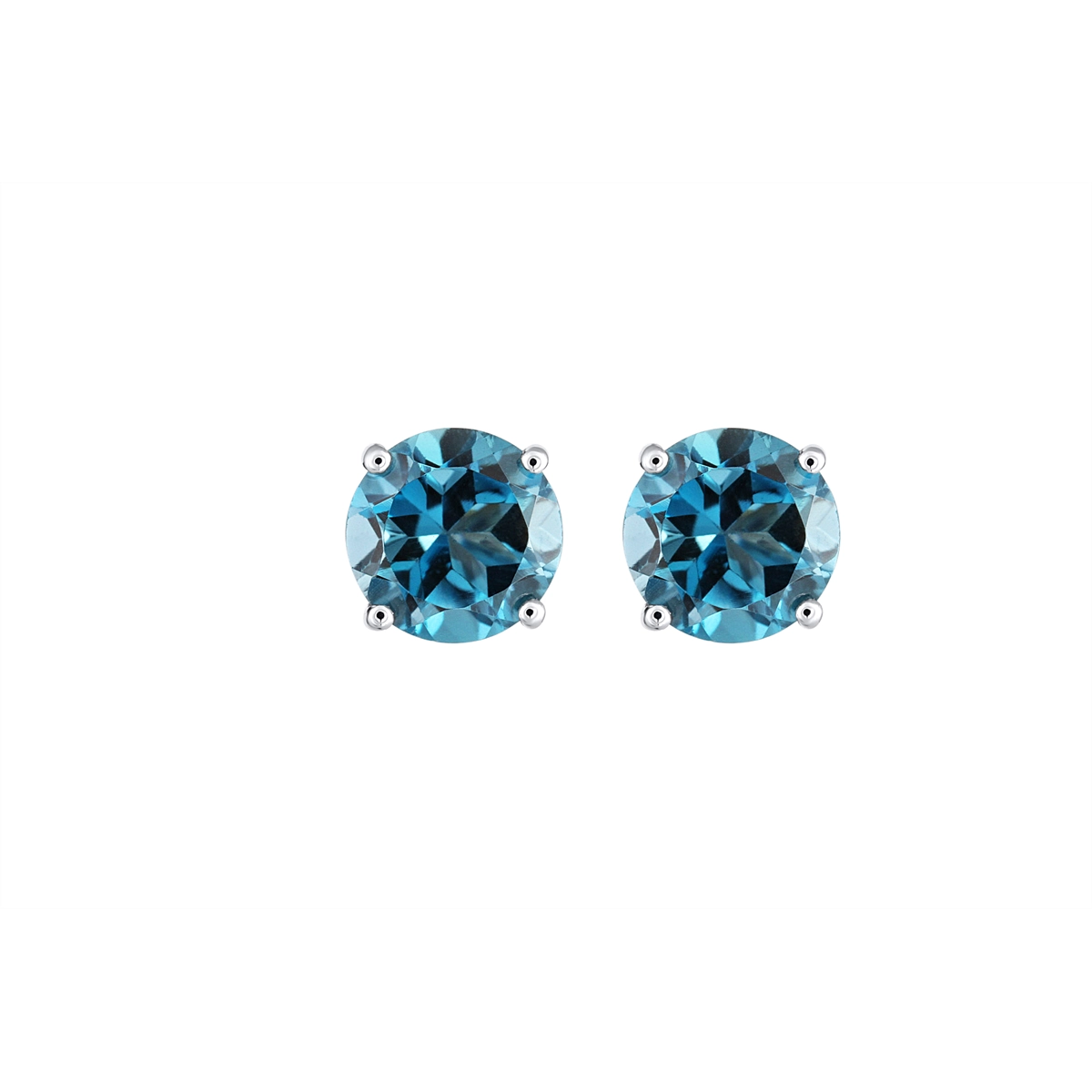 Earrings Earrings in White Gold containing London blue topaz 444682