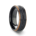 Mens Bands Wedding Rings in Alternative Metals containing Other 6266-TRGB-8MM-11
