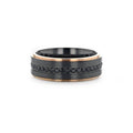 Mens Bands Wedding Rings in Alternative Metals containing Other 6266-TRGB-8MM-11
