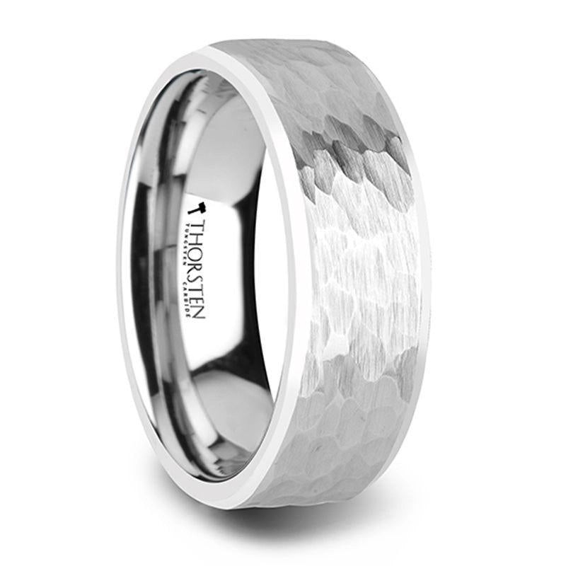 Mens Bands Wedding Rings in Alternative Metals W1164-WTHF-8MM-10