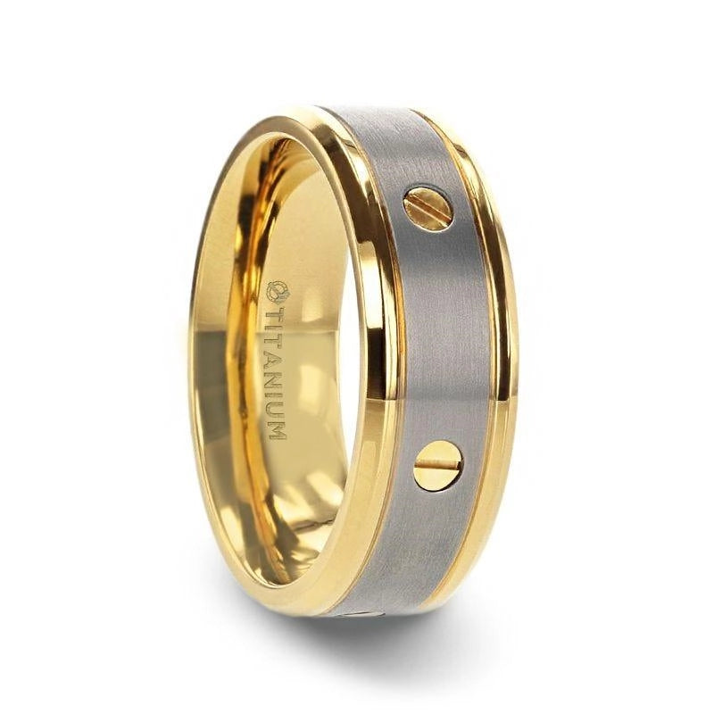 Mens Bands Wedding Rings in Alternative Metals TFBB-7019-8MM-10.5