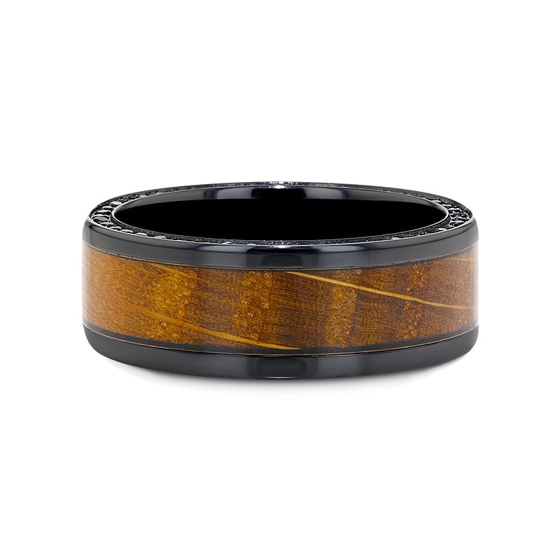 Mens Bands Wedding Rings in Alternative Metals containing Other, Multi-gemstone B0723-BPBC-8MM-11