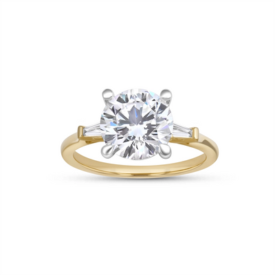 Fana Engagement Rings in Mixed Metals containing Diamond S4318/YG/WG-3CTRD