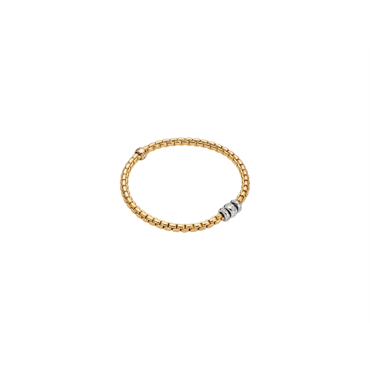 FOPE Bracelets in Mixed Metals containing Diamond 73101B3_PB_G_BBB_00M
