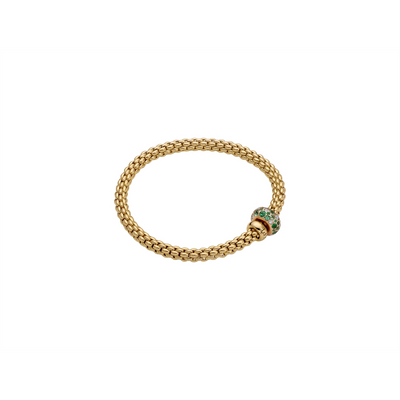 FOPE Bracelets in Yellow Gold containing Multi-gemstone, Diamond, Emerald 61206BX_P6_G_GRX_00M