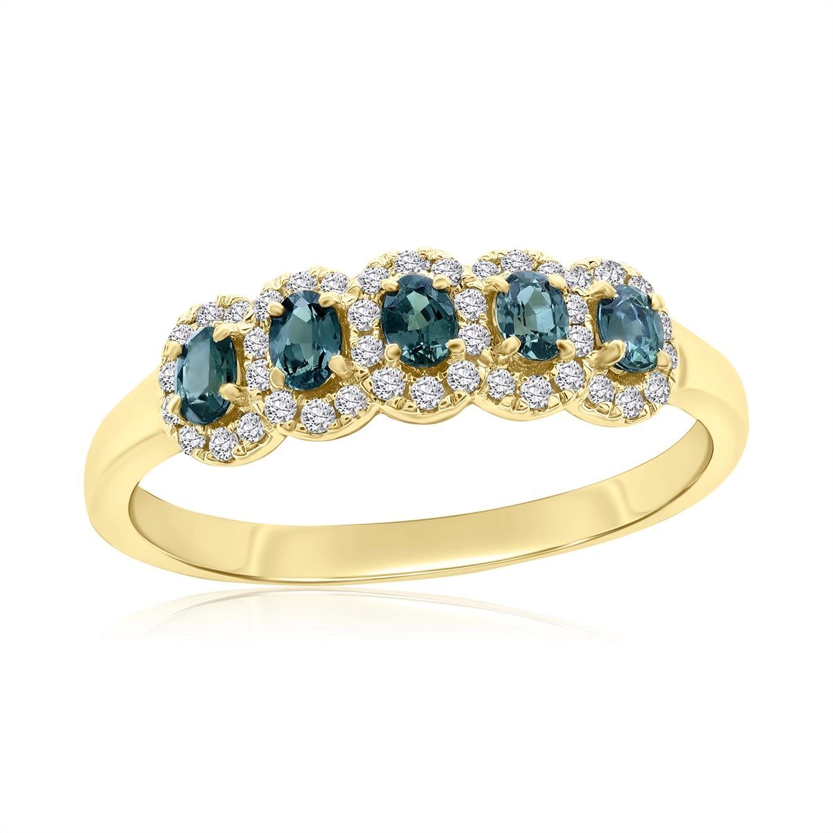 Rings Rings in Yellow Gold containing Other, Multi-gemstone, Diamond 444801