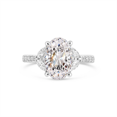 Fana Engagement Rings in White Gold containing Diamond S4322/WG-3CT-OV
