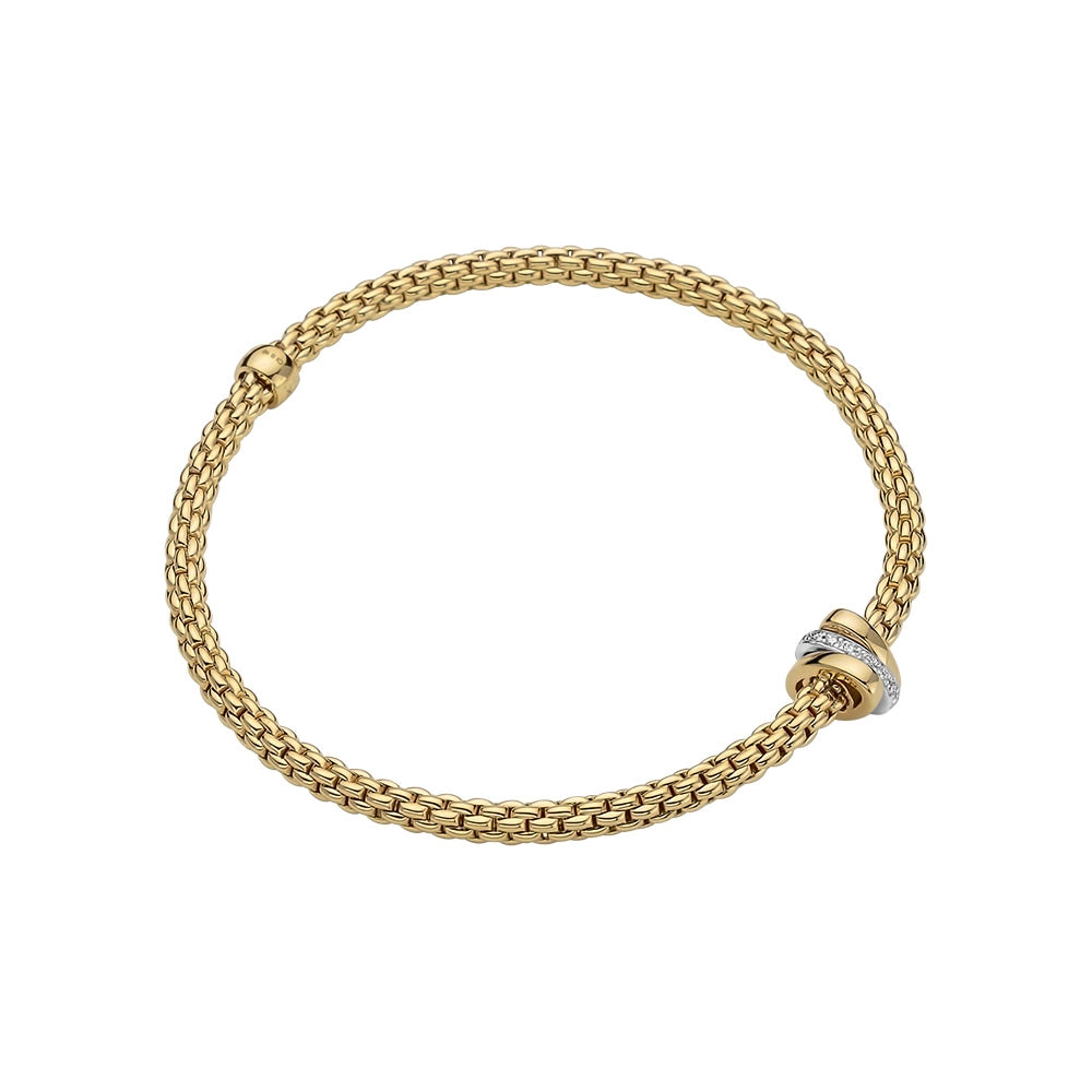 FOPE Bracelets in Mixed Metals containing Diamond 74408BX_BB_G_GBG_0XS