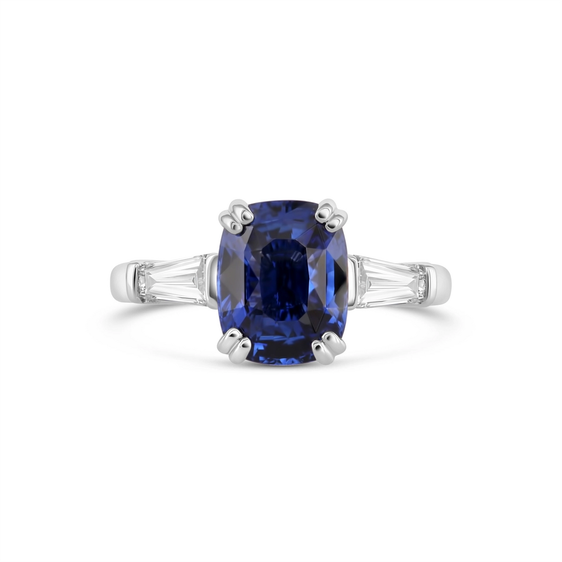Rings Rings in Platinum/Palladium containing Multi-gemstone, Diamond, Sapphire 444887