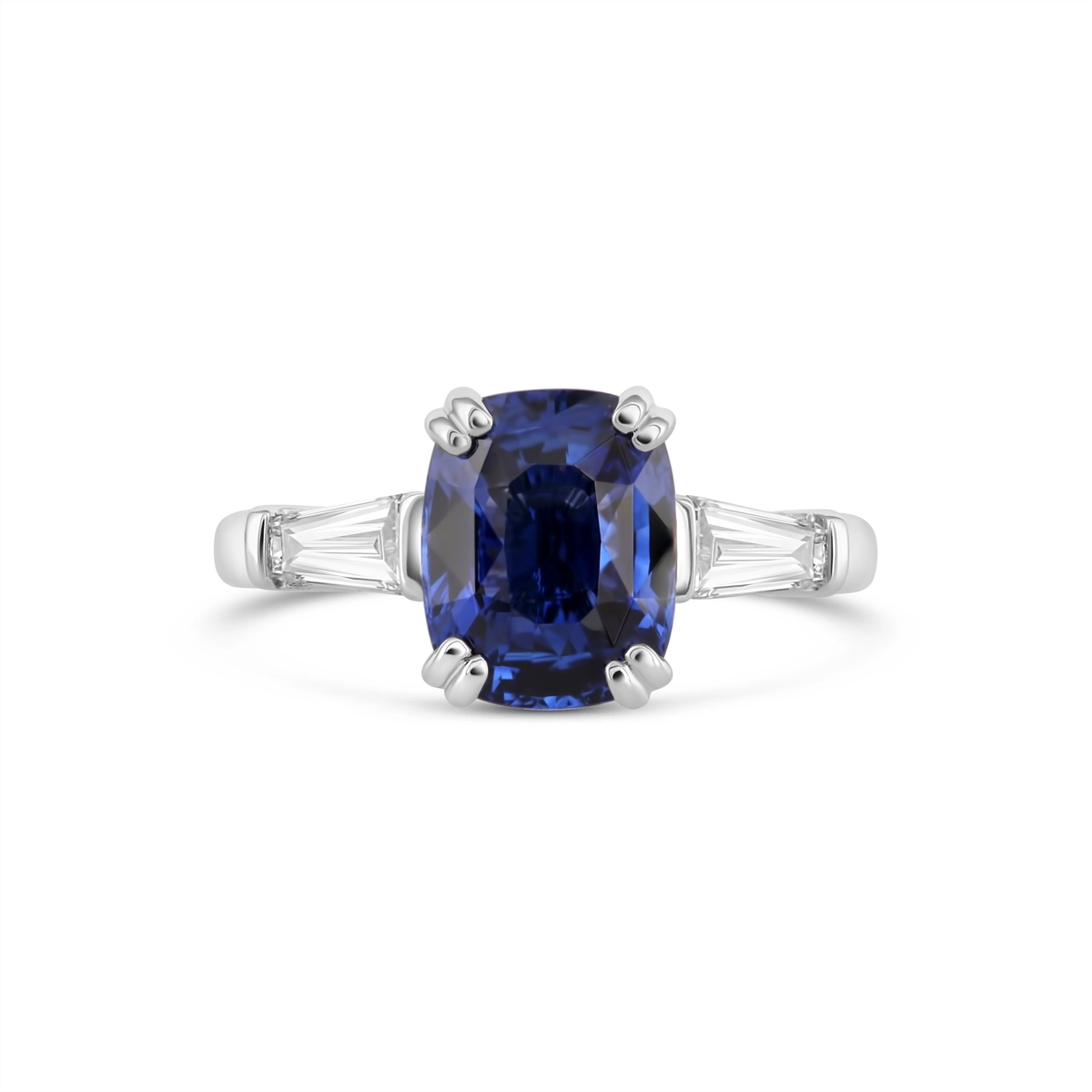 Rings Rings in Platinum/Palladium containing Multi-gemstone, Diamond, Sapphire 444887