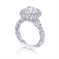 Tacori Engagement Rings in Platinum/Palladium containing Diamond HT 2653 CU 11
