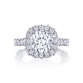 Tacori Engagement Rings in Platinum/Palladium containing Diamond HT 2653 CU 11