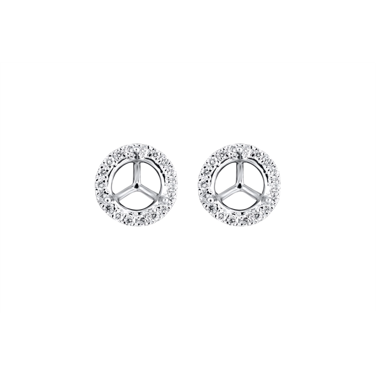 Earrings Earrings in White Gold containing Diamond 444934