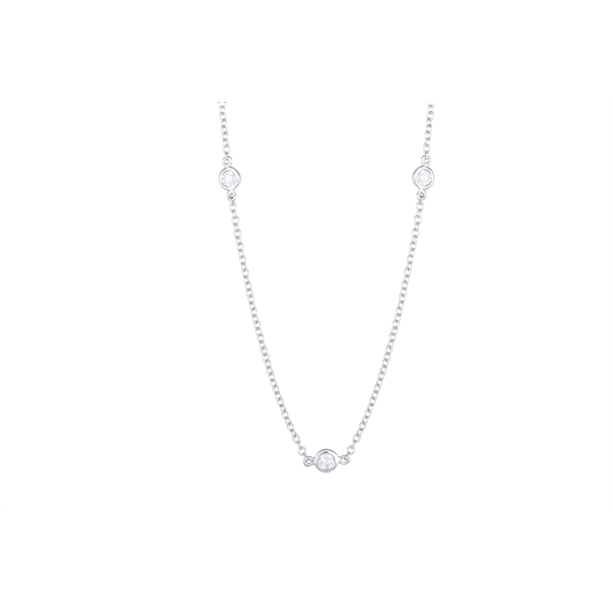 Necklaces Necklaces in White Gold containing Diamond 444948