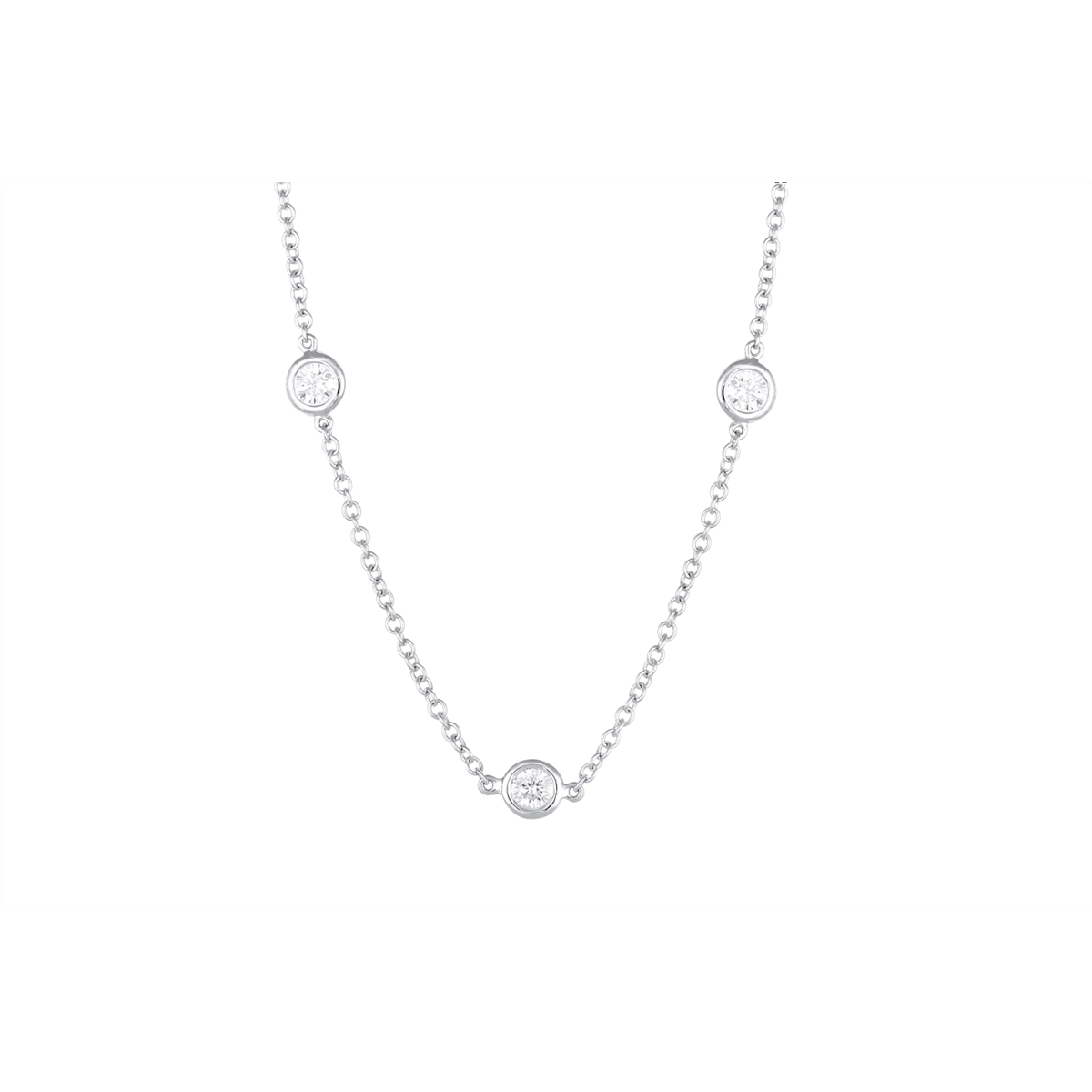 Necklaces Necklaces in White Gold containing Diamond 444949
