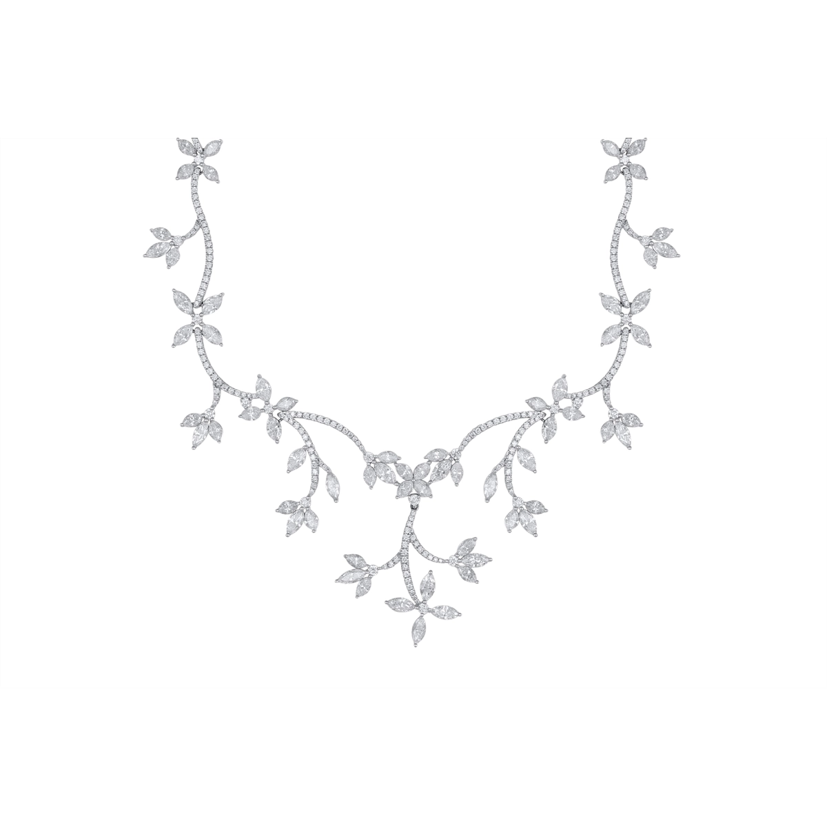 Necklaces Necklaces in White Gold containing Diamond 444954