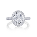 Tacori Engagement Rings in Platinum/Palladium containing Diamond HT 2670 OV 11.5X8