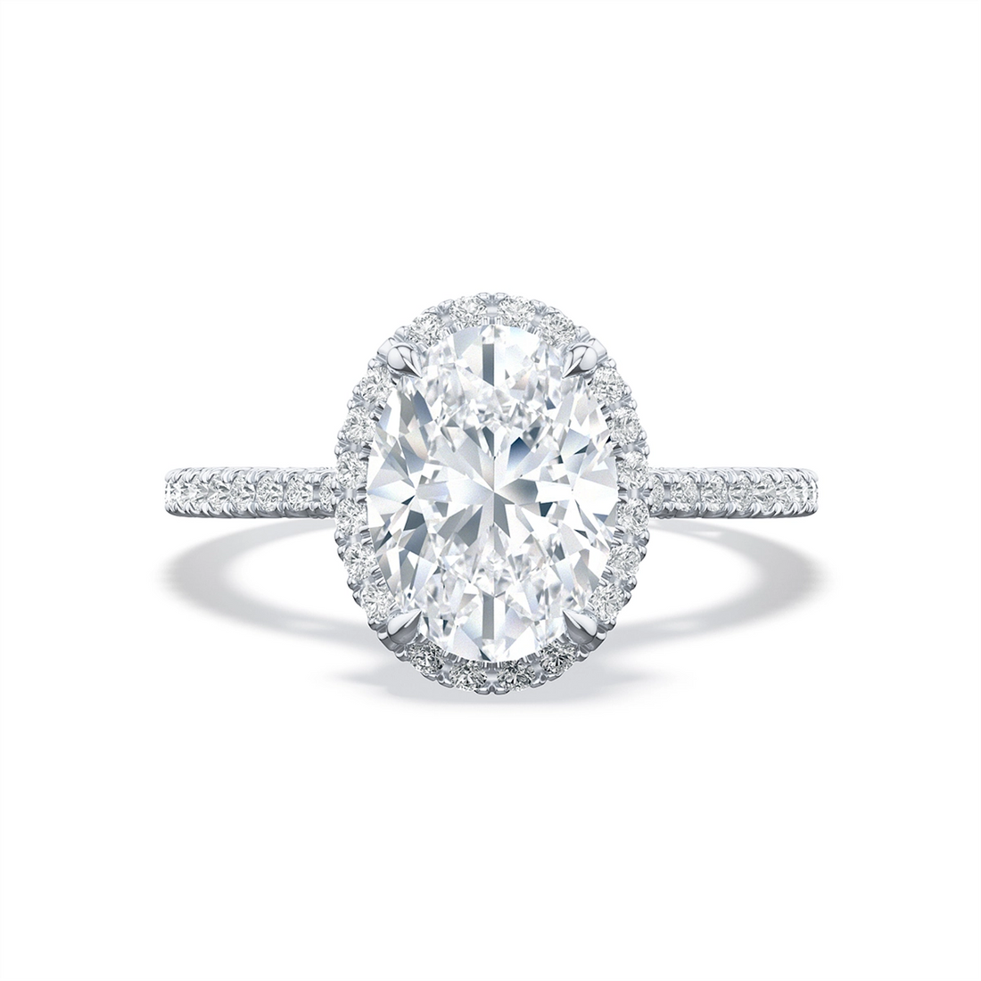 Tacori Engagement Rings in White Gold containing Diamond 2684 2.2 OV 11.5X8 W