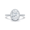 Tacori Engagement Rings in White Gold containing Diamond 2684 2.2 OV 11.5X8 W