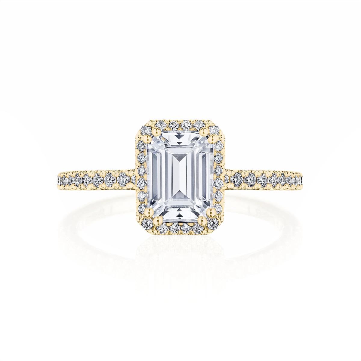Tacori Engagement Rings in Yellow Gold containing Diamond 2676 1.5 EC 8X5.5 Y