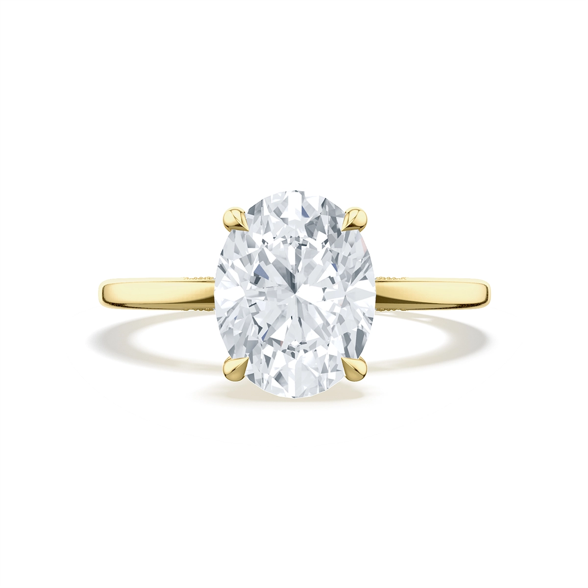 Tacori Engagement Rings in Yellow Gold containing Diamond 2682 1.5 OV 9.5X7 Y