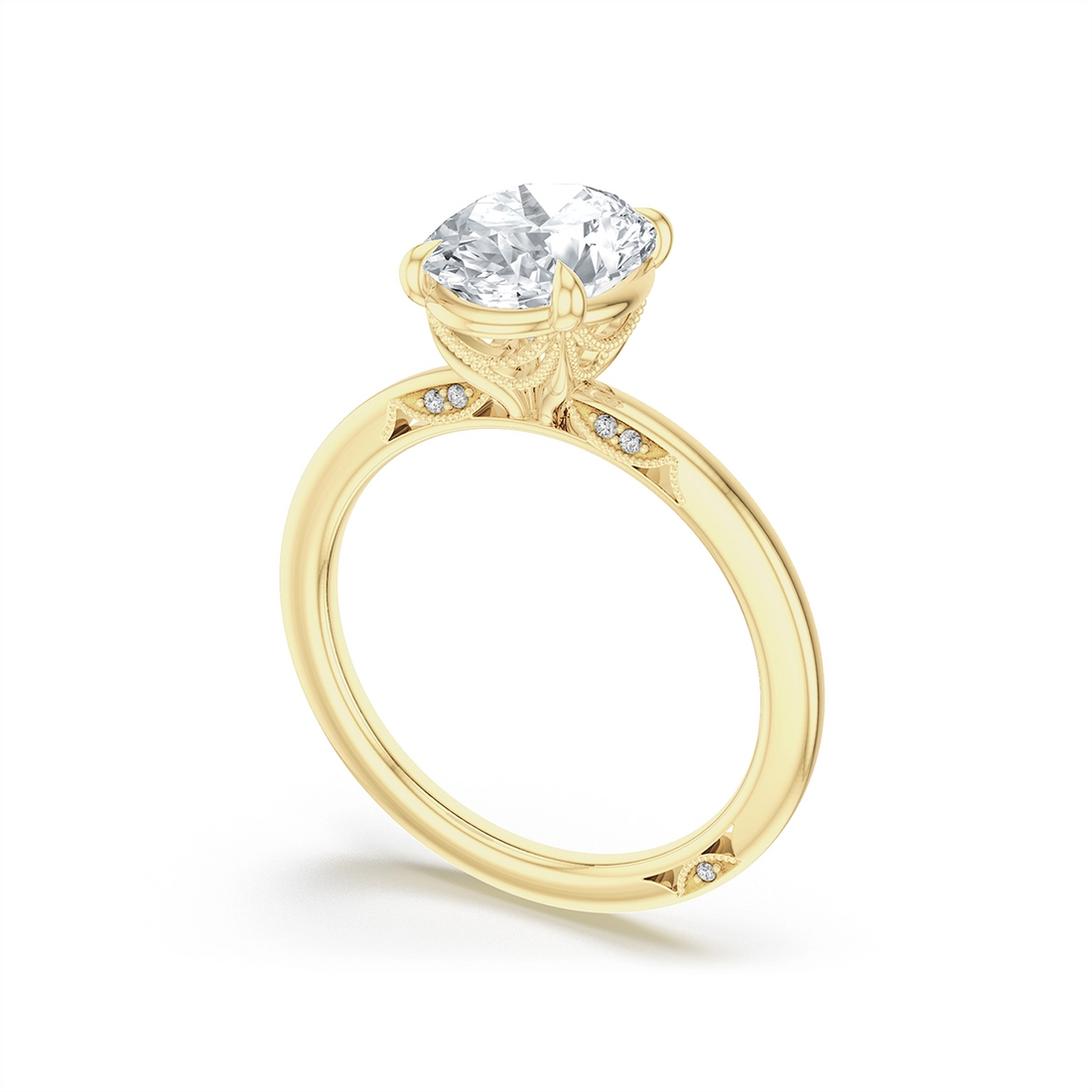 Tacori Engagement Rings in Yellow Gold containing Diamond 2682 1.5 OV 9.5X7 Y
