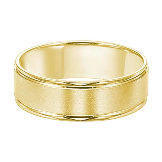 Mens Bands Engagement in Yellow Gold 445054