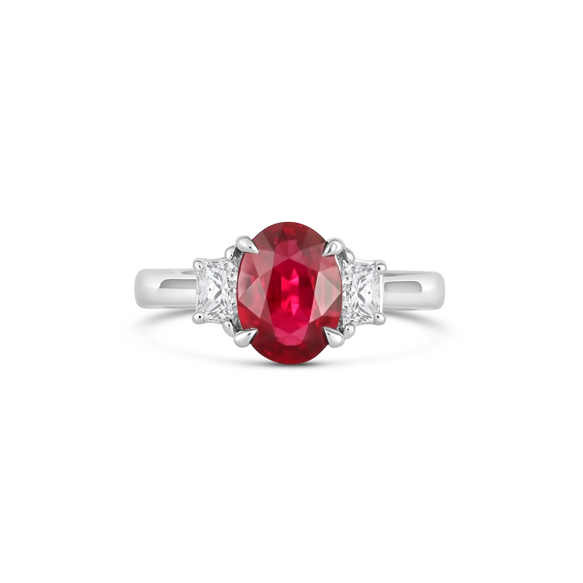 Rings Rings in Platinum/Palladium containing Multi-gemstone, Diamond, Ruby 445059