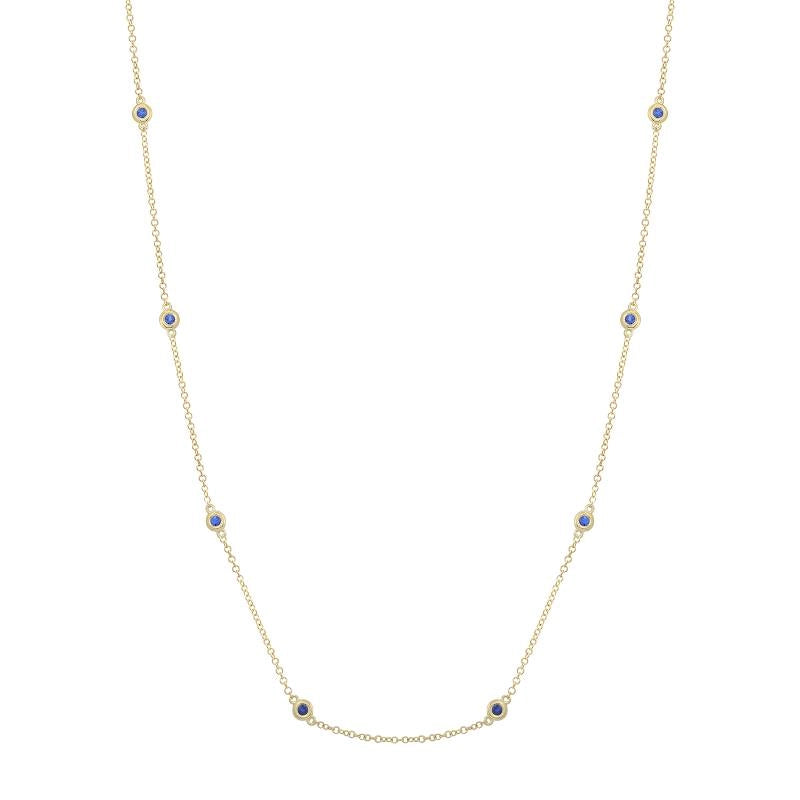 Necklaces Necklaces in Yellow Gold containing Sapphire 445108