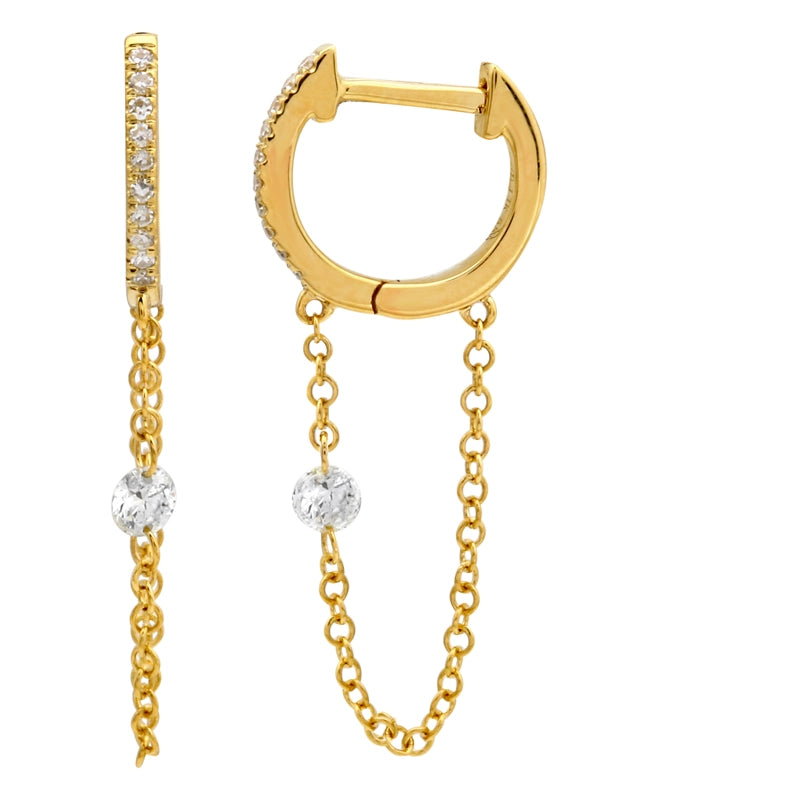 Earrings Earrings in Yellow Gold containing Diamond 445114