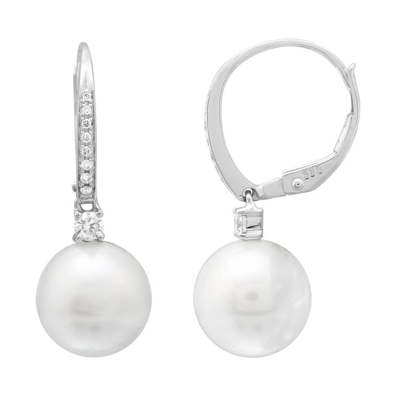 Earrings Earrings in White Gold containing Multi-gemstone, Diamond, Pearl 445119