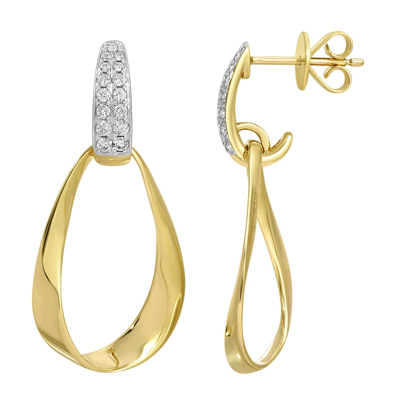 Earrings Earrings in Yellow Gold containing Diamond 445122