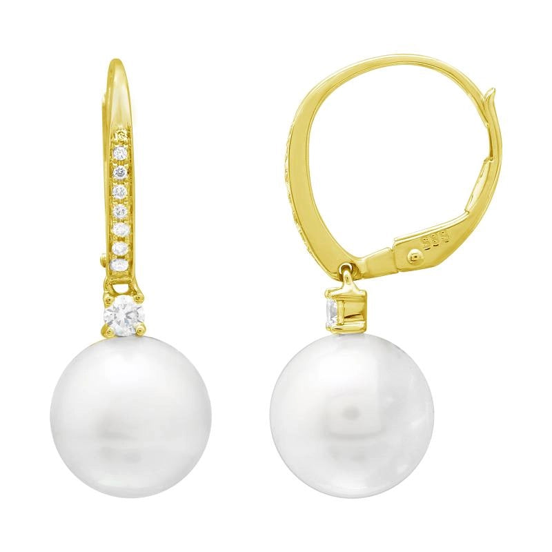 Earrings Earrings in Yellow Gold containing Multi-gemstone, Diamond, Pearl 445125