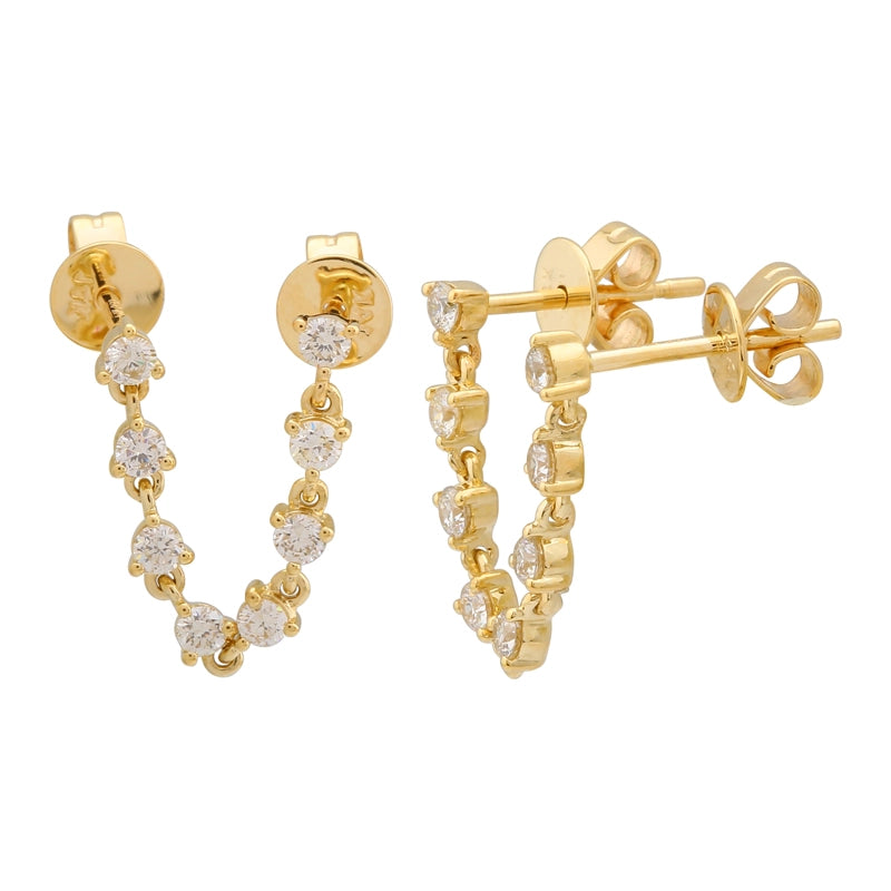 Earrings Earrings in Yellow Gold containing Diamond 445152