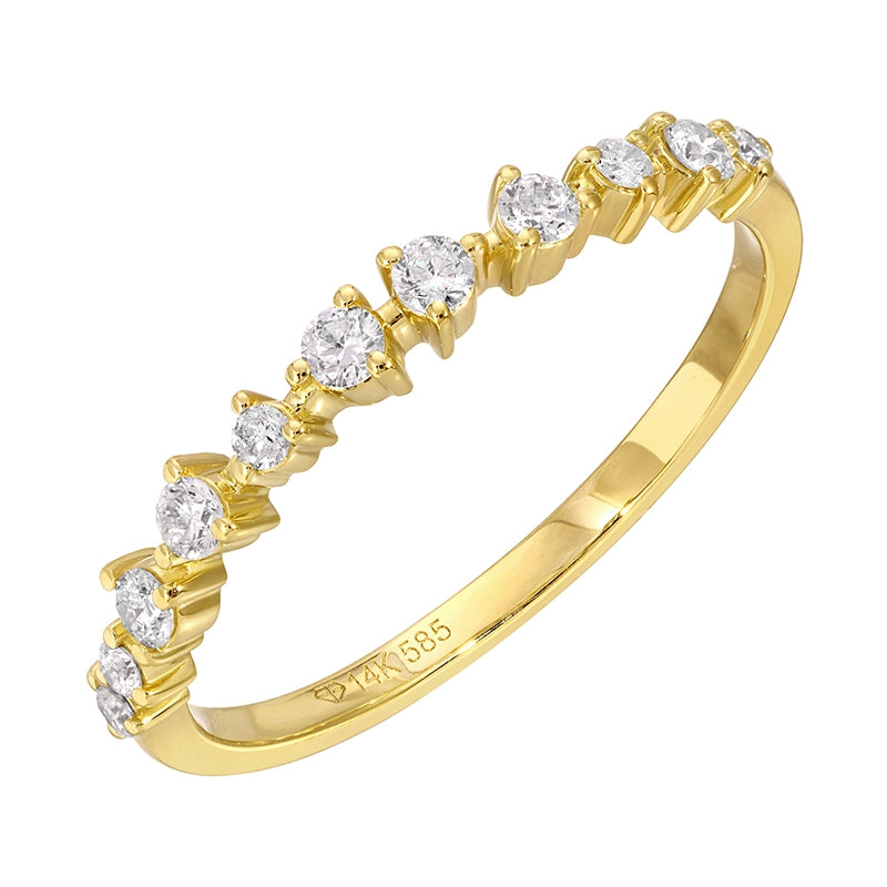 Wedding Bands Wedding Rings in Yellow Gold containing Diamond 445182