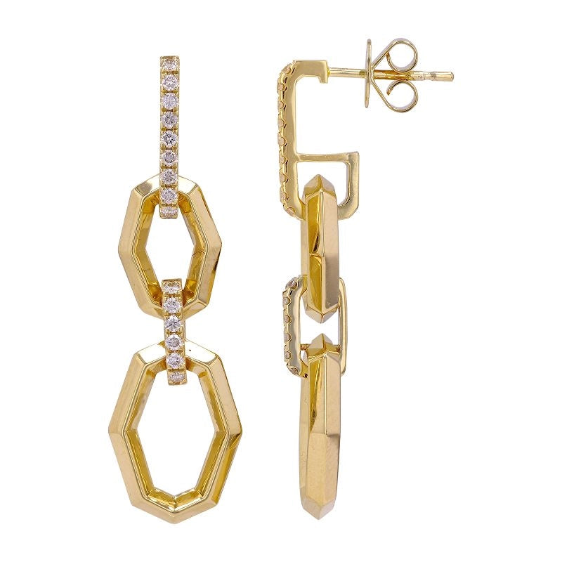 Earrings Earrings in Yellow Gold containing Diamond 445202