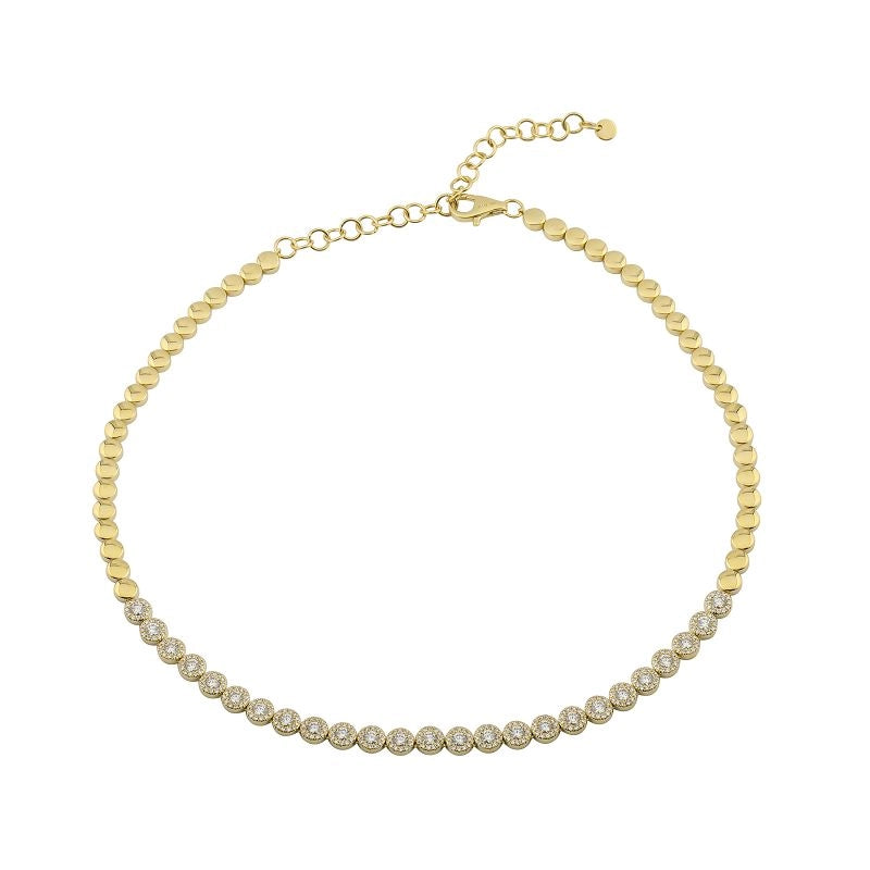 Necklaces Necklaces in Yellow Gold containing Diamond 445205
