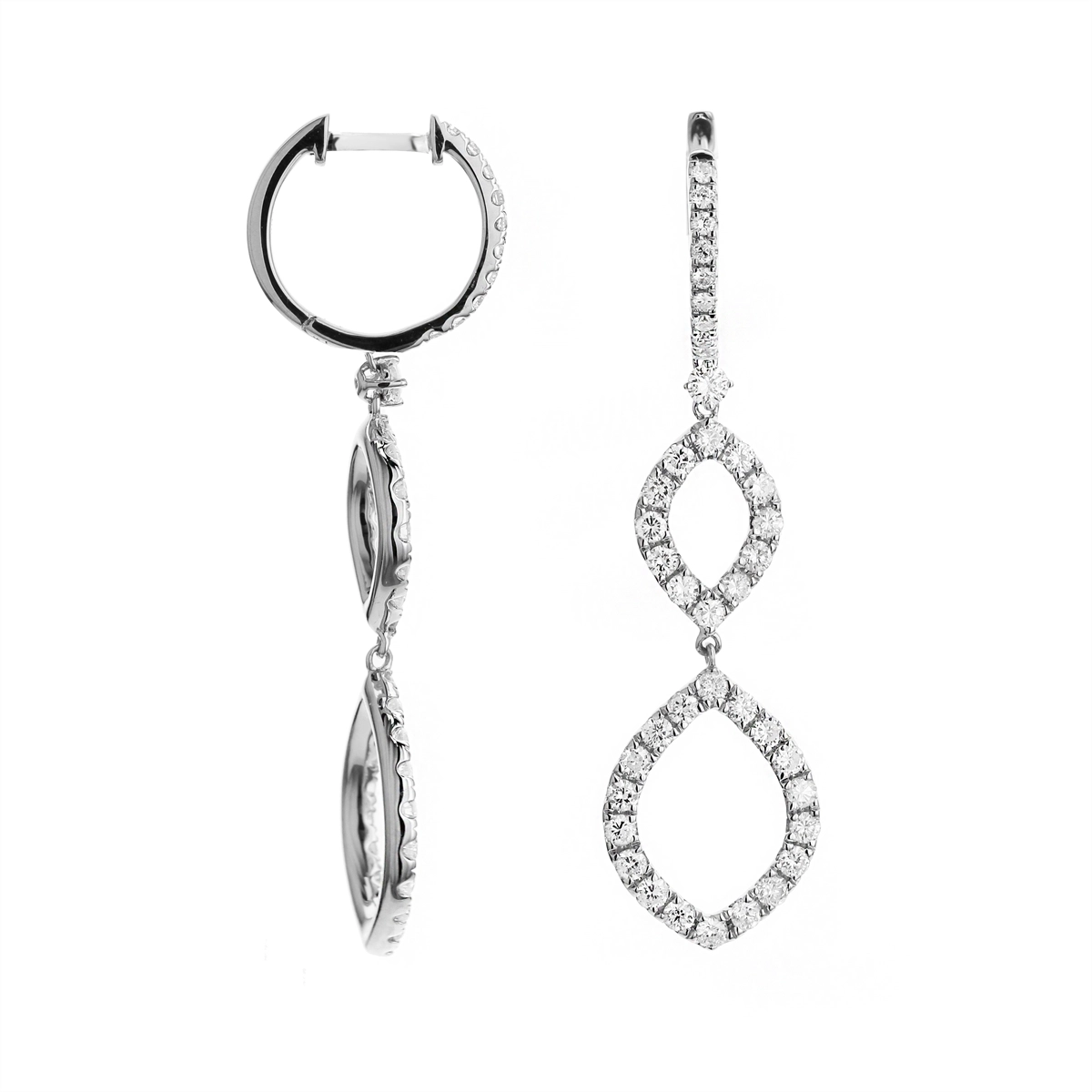 Earrings Earrings in White Gold containing Diamond 445273