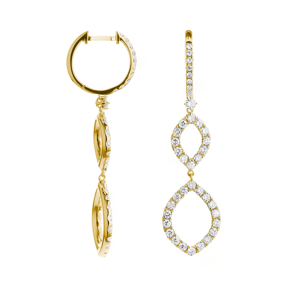 Earrings Earrings in Yellow Gold containing Diamond 445274