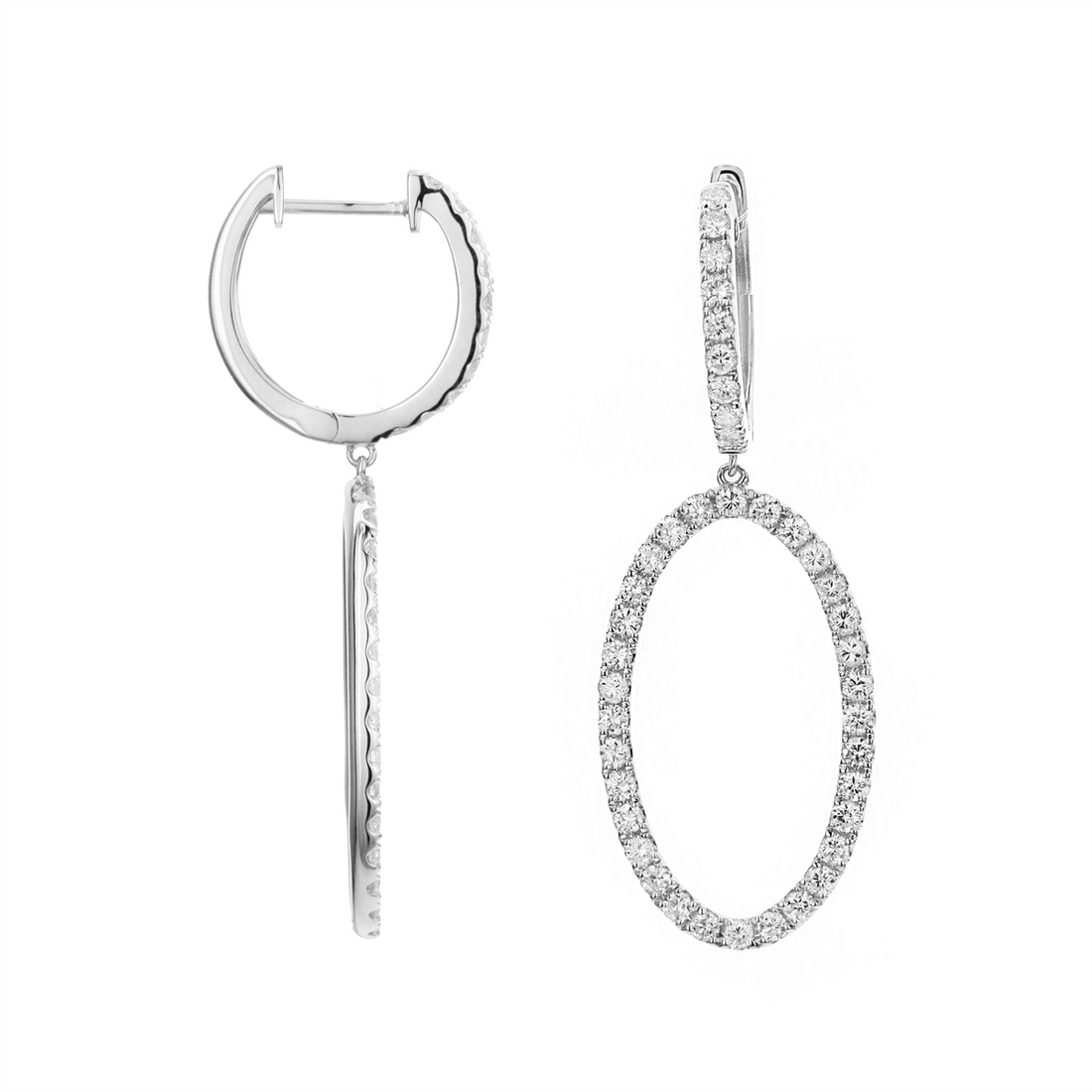 Earrings Earrings in White Gold containing Diamond 445280