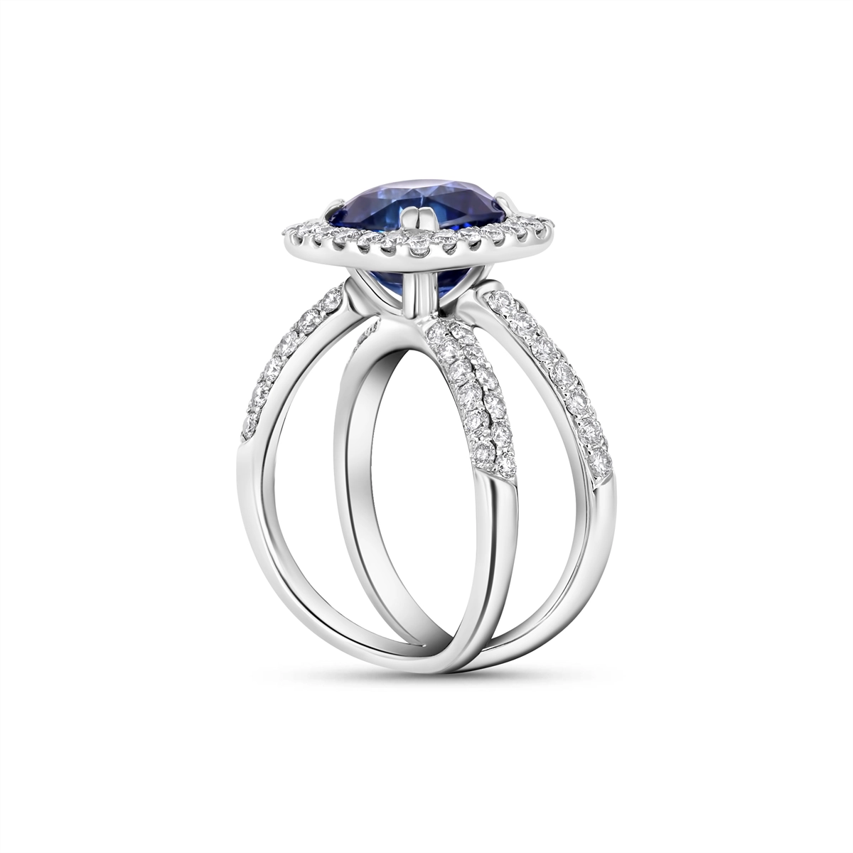 Rings Rings in White Gold containing Multi-gemstone, Diamond, Sapphire 445366